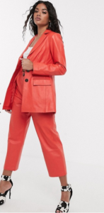 Red Pant Suit